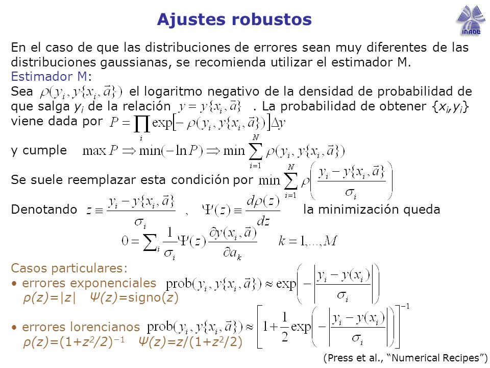 Se suele reemplazar esta condición por Denotando la minimización queda