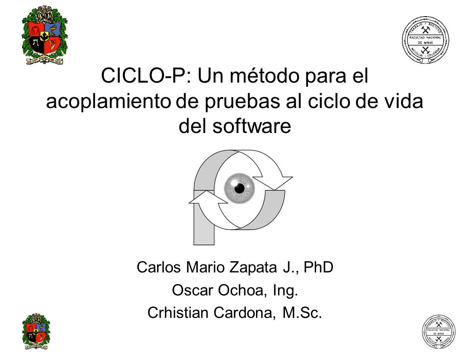 Carlos Mario Zapata J., PhD Oscar Ochoa, Ing. Crhistian Cardona, M.Sc.