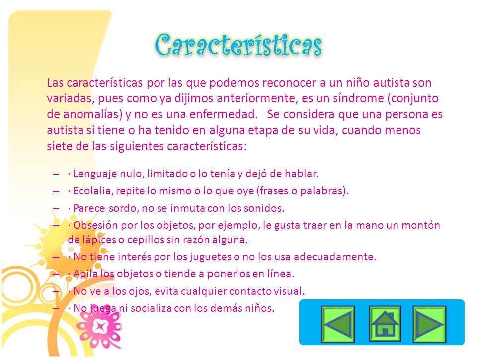 Caracteristicas de un nino autista Caracteristicas de un nino autista