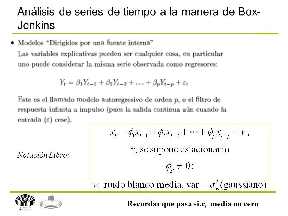 Análisis de series de tiempo a la manera de Box-Jenkins