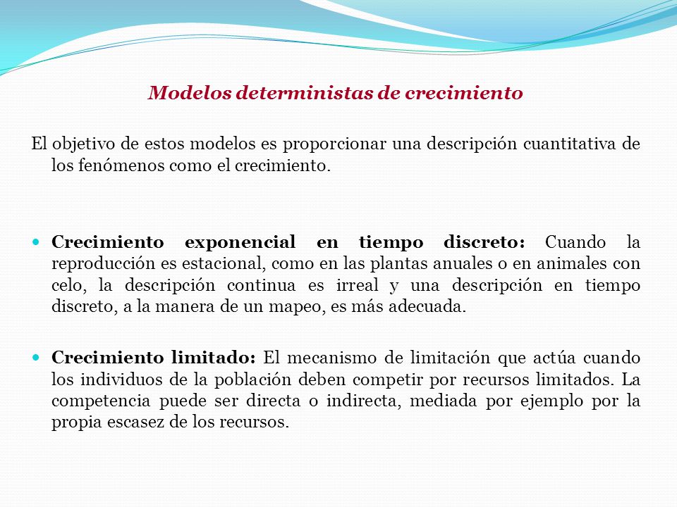 Modelos determinísticos & Modelos estocásticos - ppt descargar