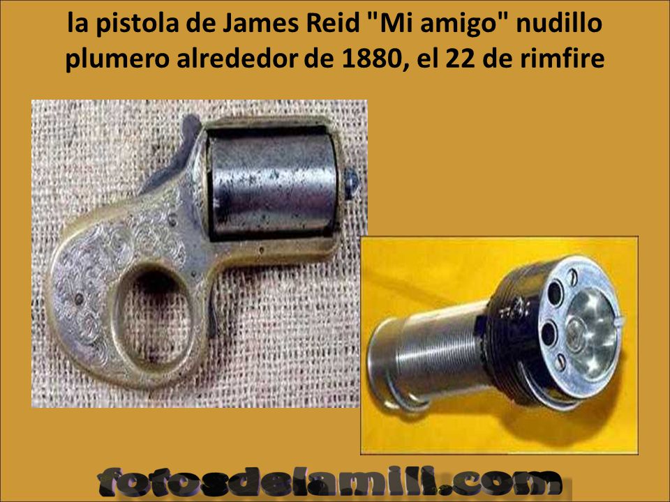 la pistola de James Reid Mi amigo nudillo plumero alrededor de 1880, el 22 de rimfire