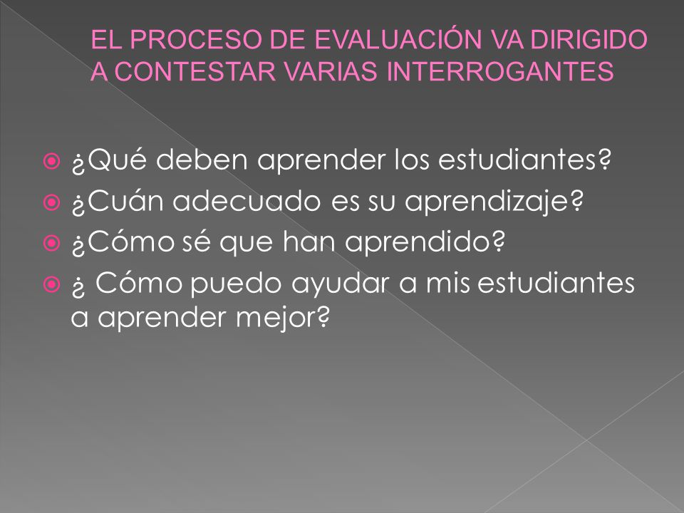 ¿Qué deben aprender los estudiantes ¿Cuán adecuado es su aprendizaje