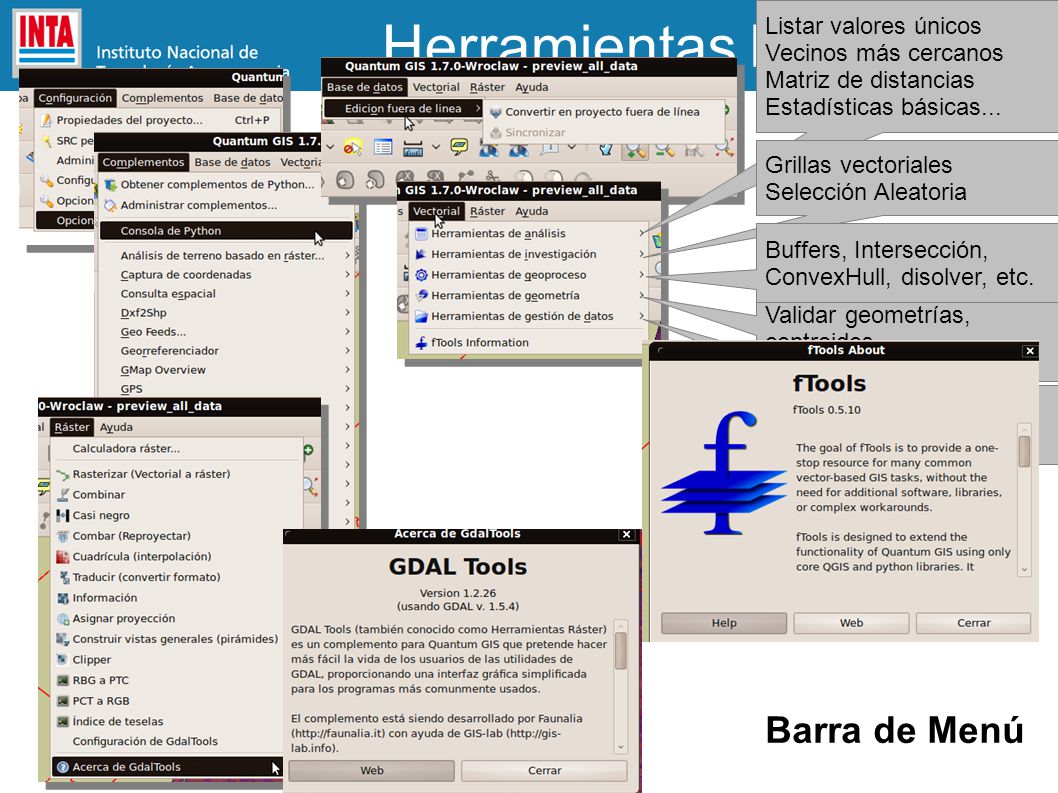 Herramientas básicas Barra de Menú Listar valores únicos