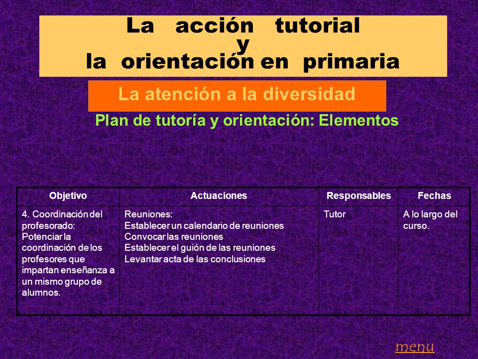 La acción tutorial y la orientación en primaria