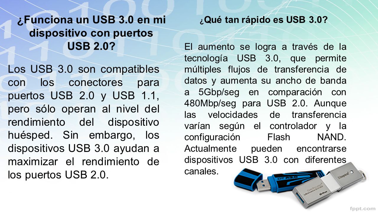 ¿Funciona un USB 3.0 en mi dispositivo con puertos USB 2.0
