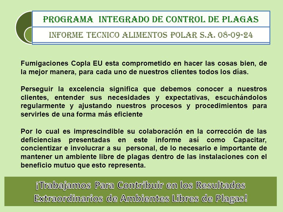 PROGRAMA INTEGRADO DE CONTROL DE PLAGAS - ppt descargar