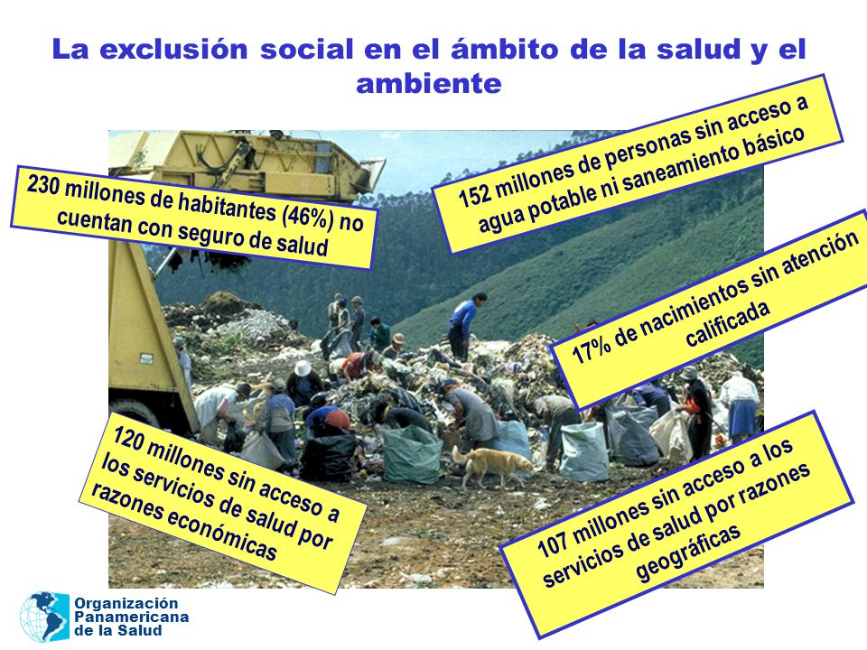 La exclusión social en el ámbito de la salud y el ambiente