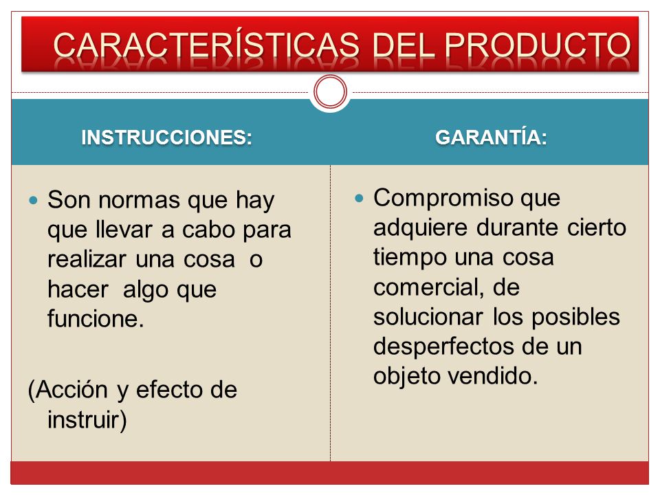 CARACTERÍSTICAS DEL PRODUCTO