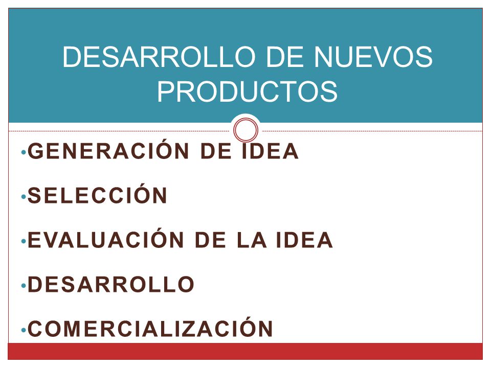 DESARROLLO DE NUEVOS PRODUCTOS