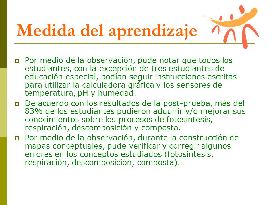 Medida del aprendizaje