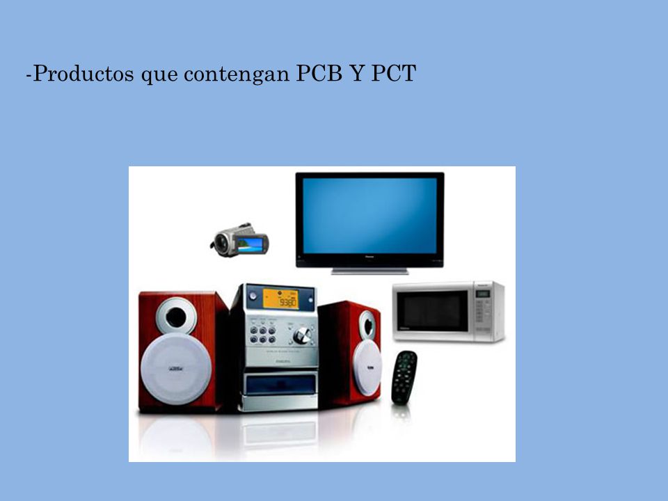 -Productos que contengan PCB Y PCT