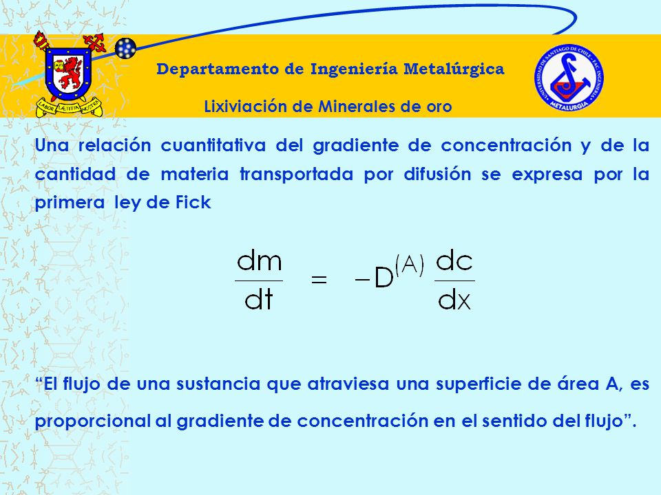 Departamento de Ingeniería Metalúrgica Lixiviación de Minerales de oro