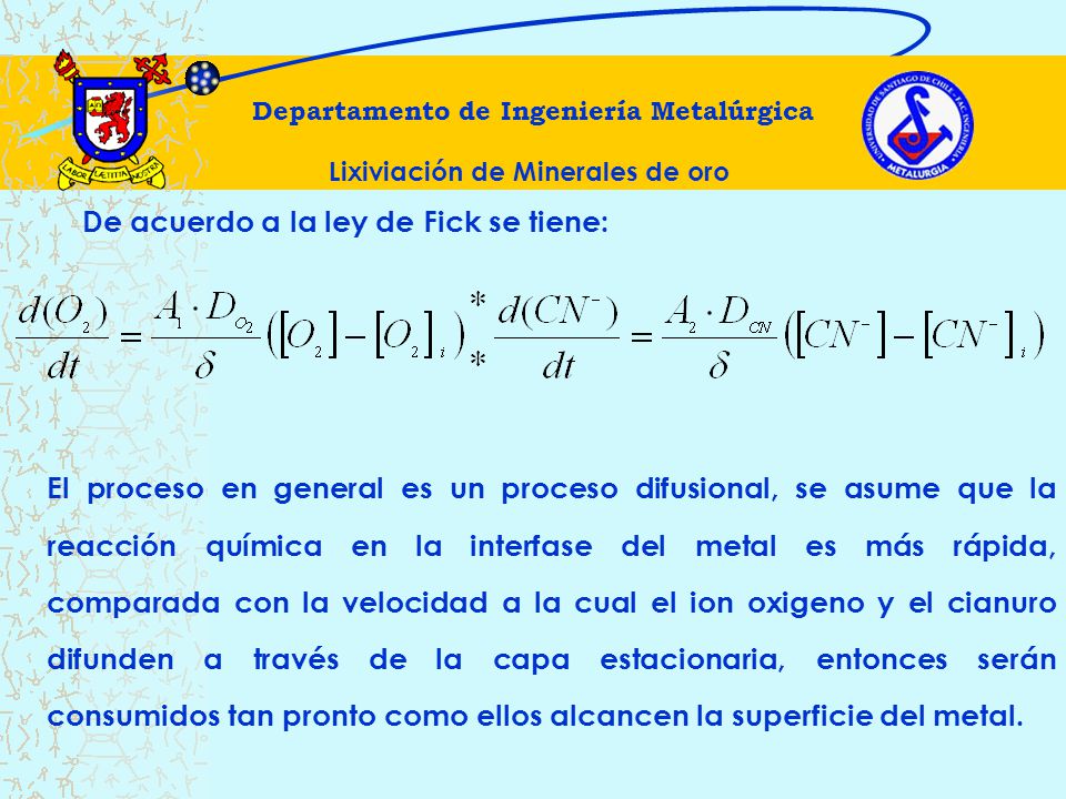 Departamento de Ingeniería Metalúrgica Lixiviación de Minerales de oro