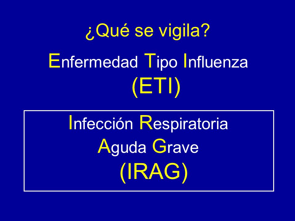 Enfermedad Tipo Influenza Infección Respiratoria Aguda Grave