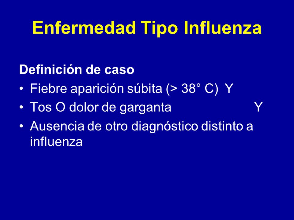 Enfermedad Tipo Influenza
