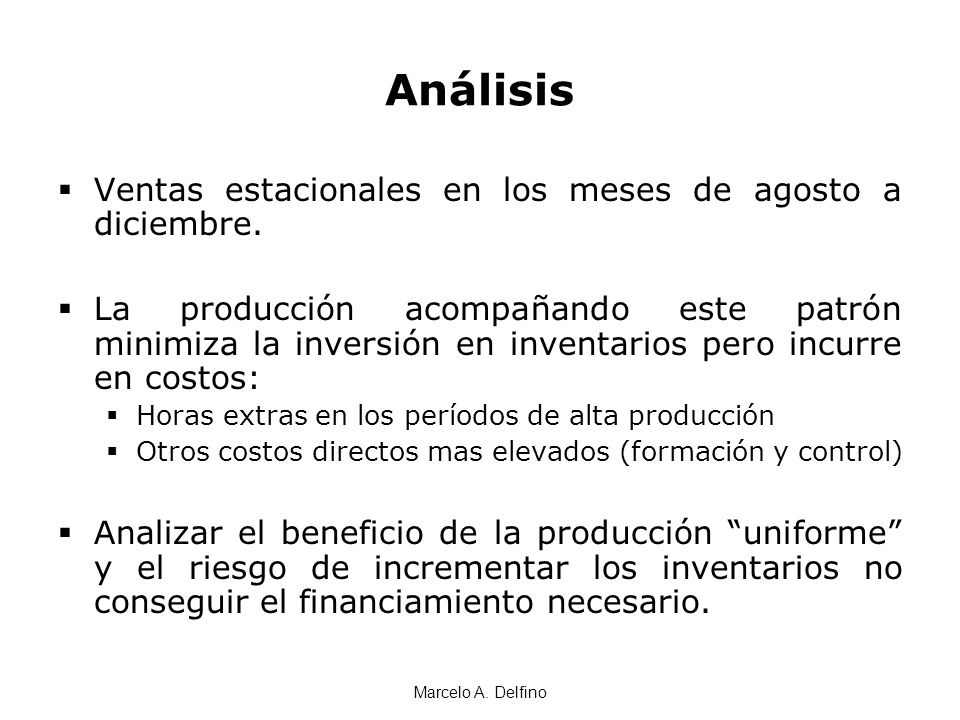 Análisis Ventas estacionales en los meses de agosto a diciembre.