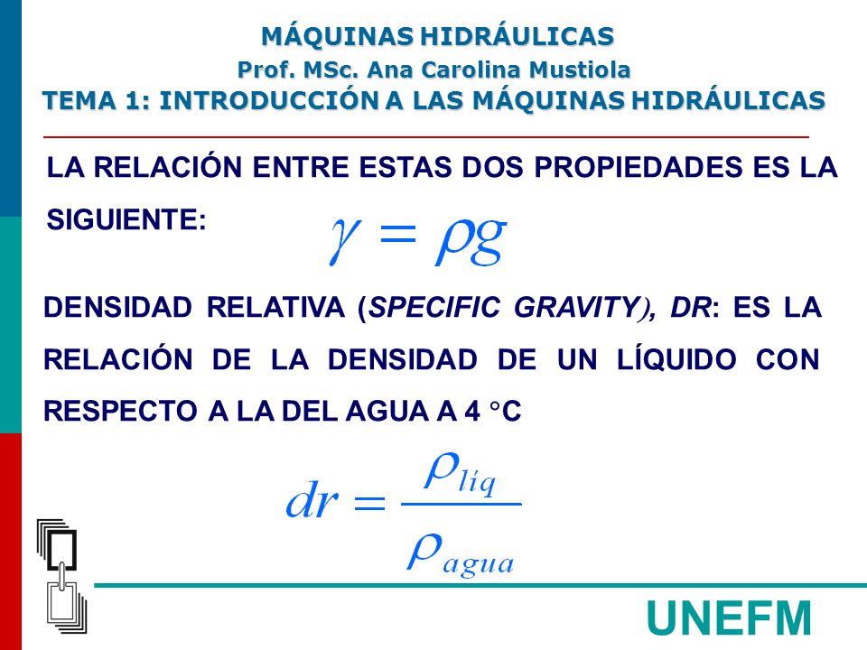 UNEFM LA RELACIÓN ENTRE ESTAS DOS PROPIEDADES ES LA SIGUIENTE: