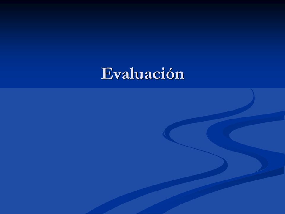 Evaluación