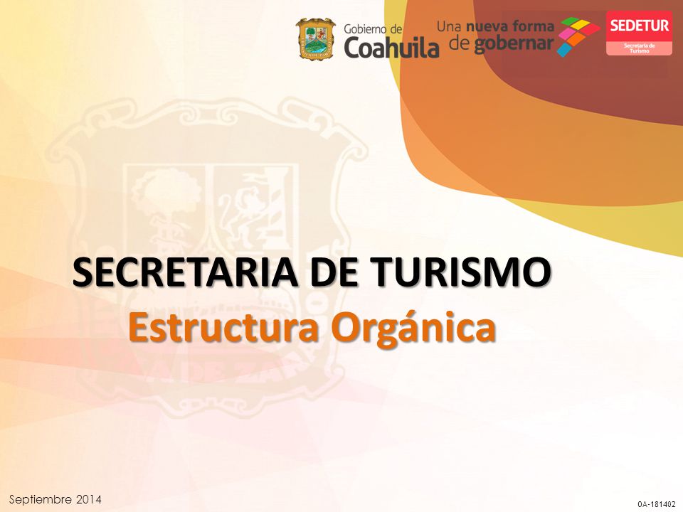 SECRETARIA DE TURISMO Estructura Orgánica