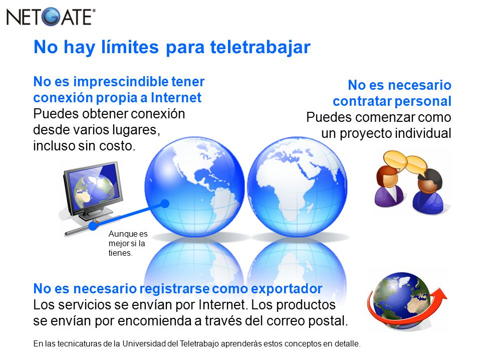 No hay límites para teletrabajar