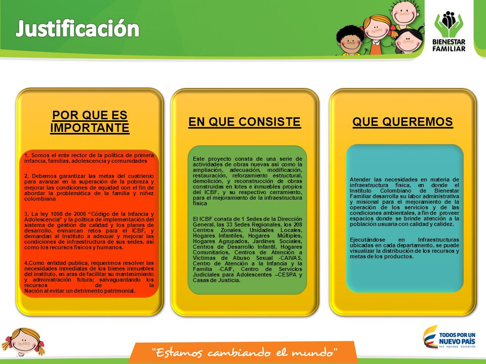 Justificación POR QUE ES IMPORTANTE EN QUE CONSISTE QUE QUEREMOS