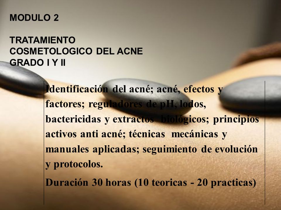 Duración 30 horas (10 teoricas - 20 practicas)
