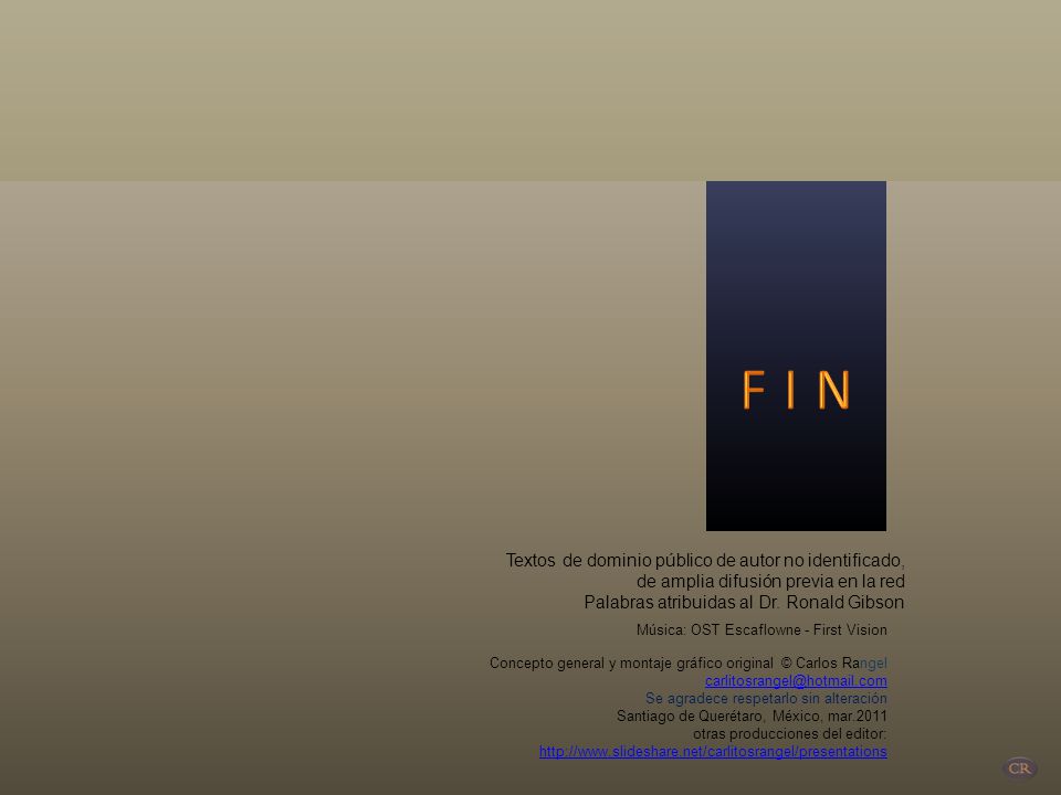 F I N Textos de dominio público de autor no identificado,