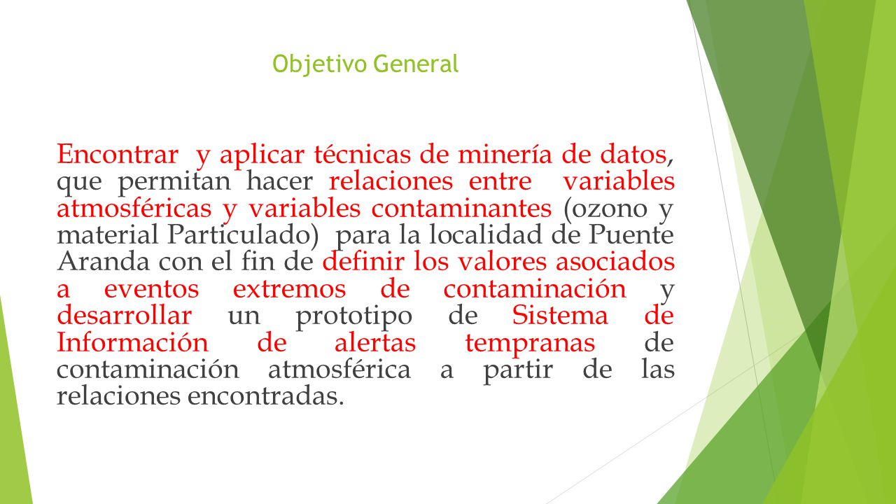 Objetivo General