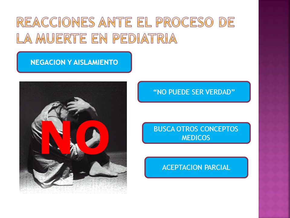 REACCIONES ANTE EL PROCESO DE LA MUERTE EN PEDIATRIA