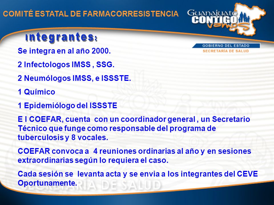 COMITÉ ESTATAL DE FARMACORRESISTENCIA