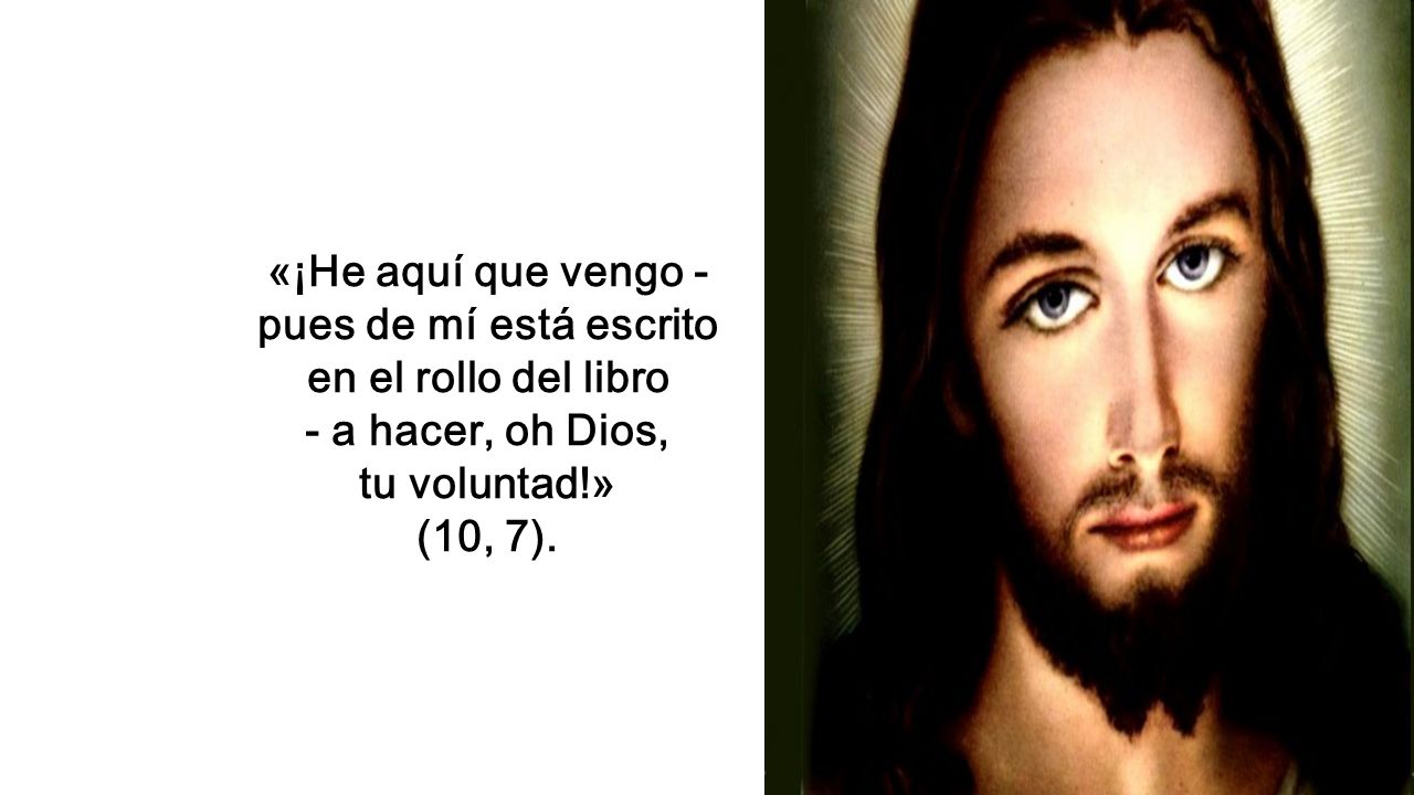 «¡He aquí que vengo - pues de mí está escrito en el rollo del libro