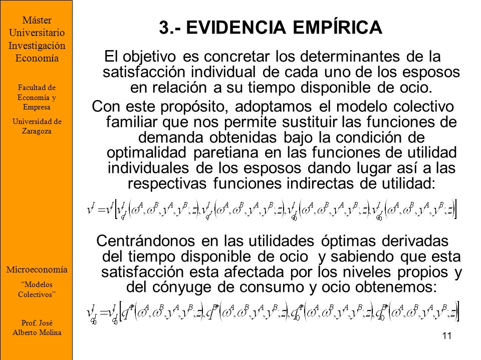 Máster Universitario. Investigación. Economía. Facultad de Economía y Empresa. Universidad de Zaragoza.