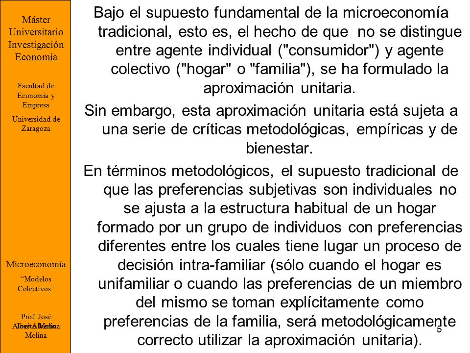Máster Universitario. Investigación. Economía. Facultad de Economía y Empresa. Universidad de Zaragoza.