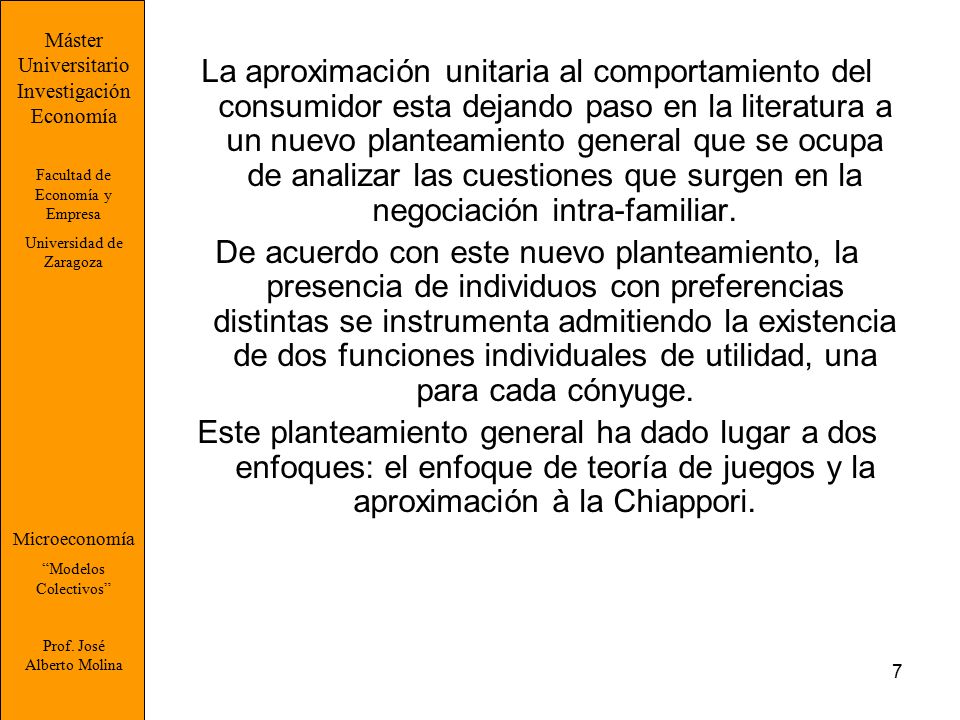 Máster Universitario. Investigación. Economía. Facultad de Economía y Empresa. Universidad de Zaragoza.