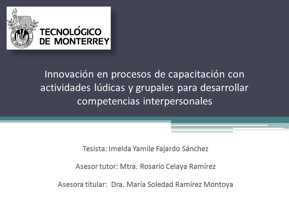 Innovación en procesos de capacitación con actividades lúdicas y grupales para desarrollar competencias interpersonales