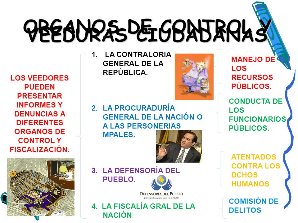 ORGANOS DE CONTROL Y VEEDURÁS CIUDADANAS