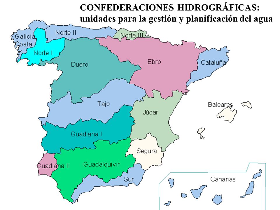 CONFEDERACIONES HIDROGRÁFICAS: unidades para la gestión y planificación del agua