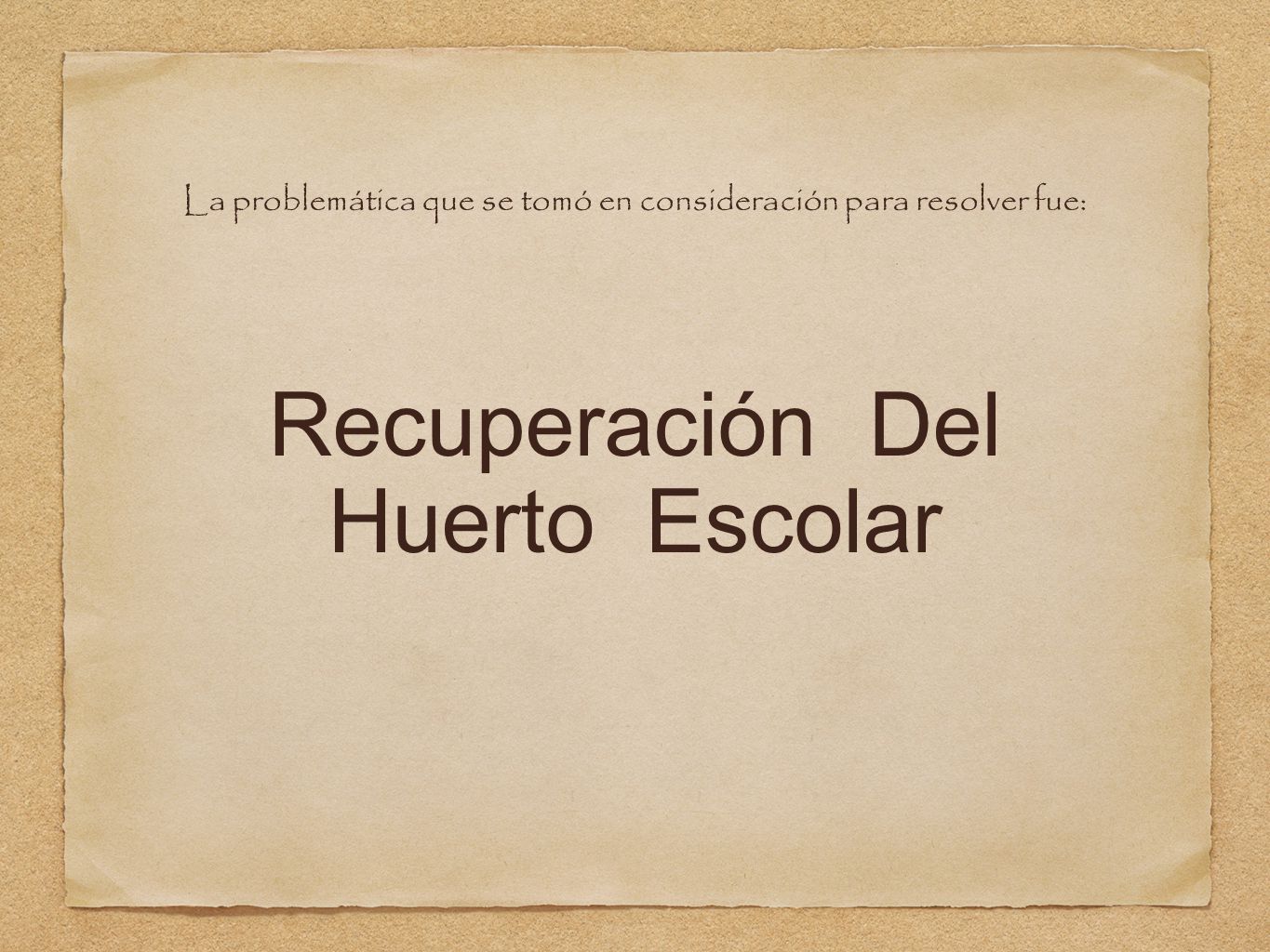 La problemática que se tomó en consideración para resolver fue: