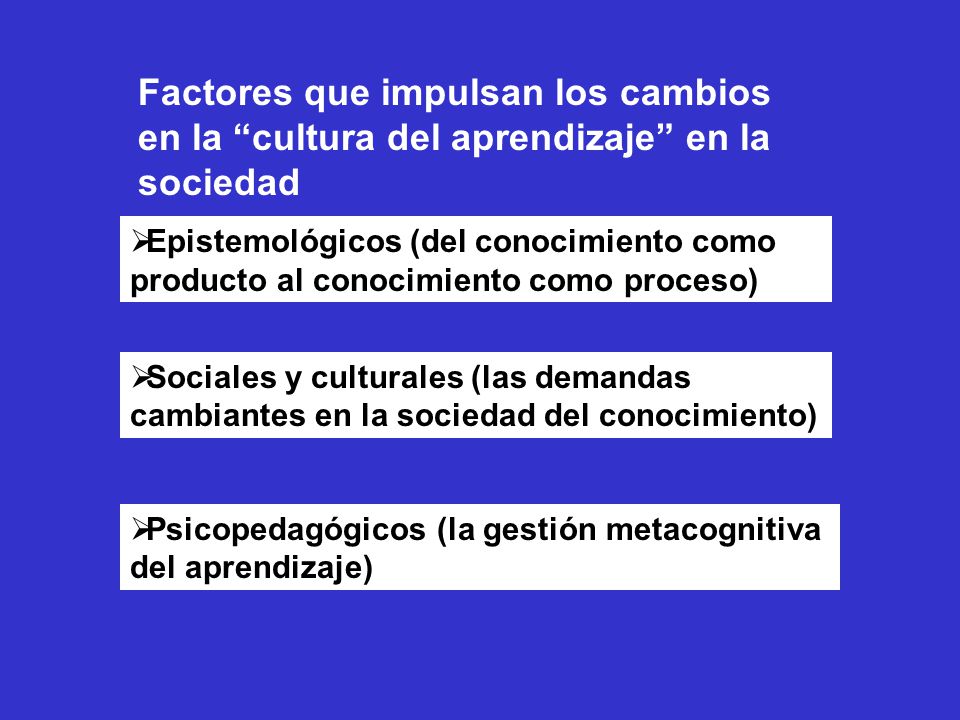 Factores que impulsan los cambios en la cultura del aprendizaje en la sociedad