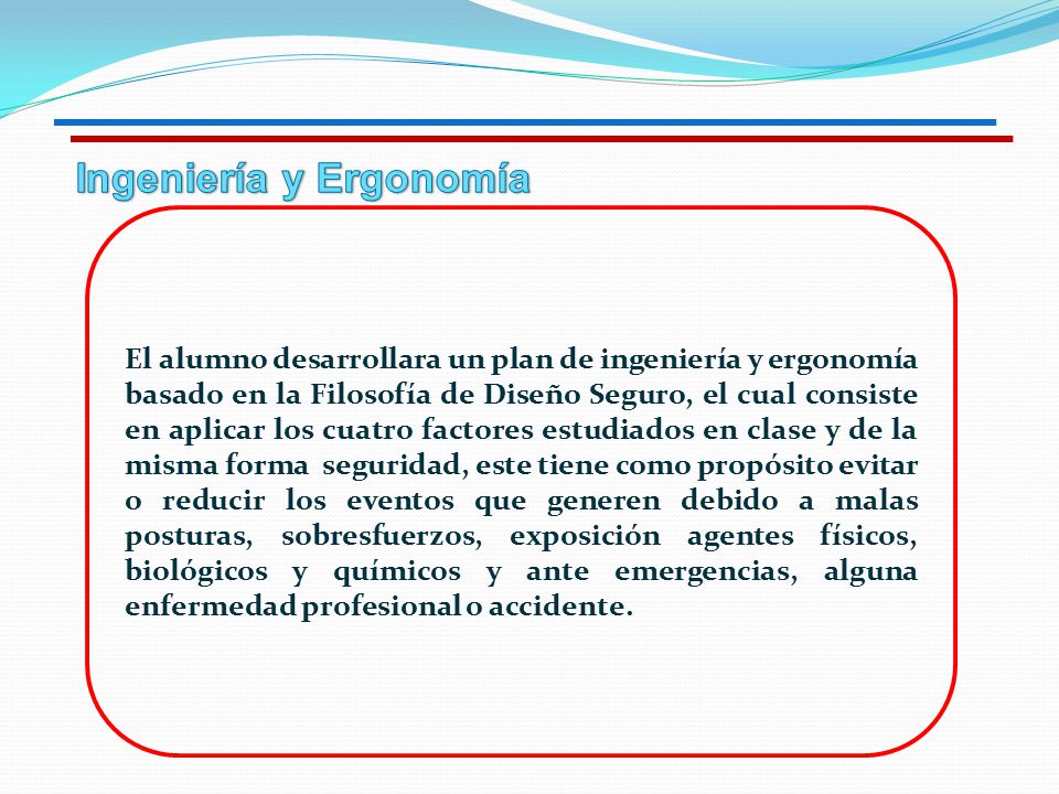 Ingeniería y Ergonomía