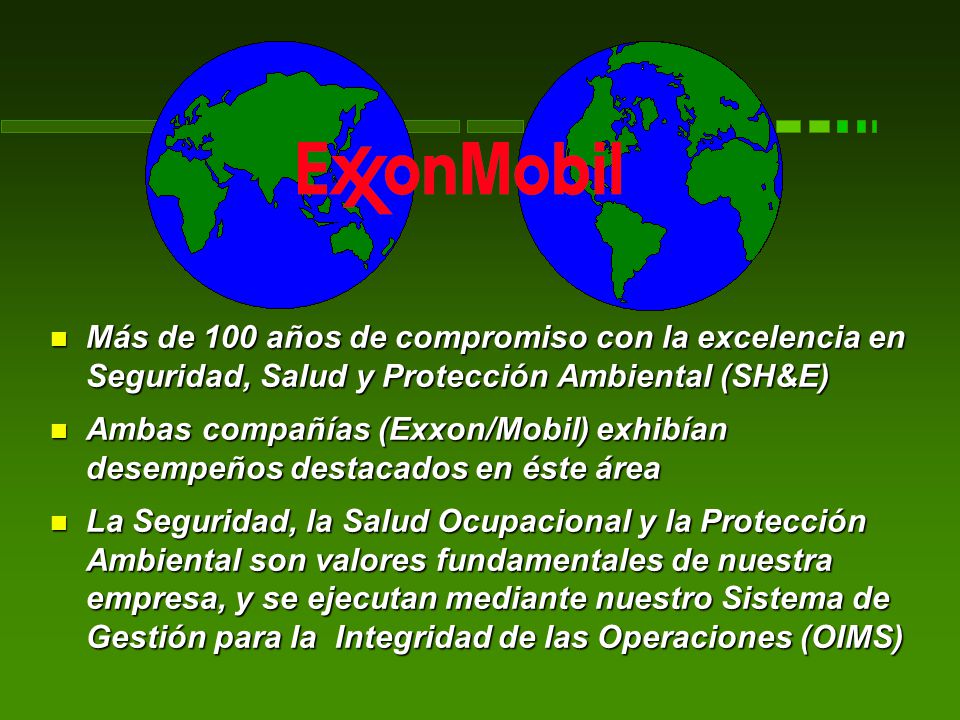 Más de 100 años de compromiso con la excelencia en Seguridad, Salud y Protección Ambiental (SH&E)