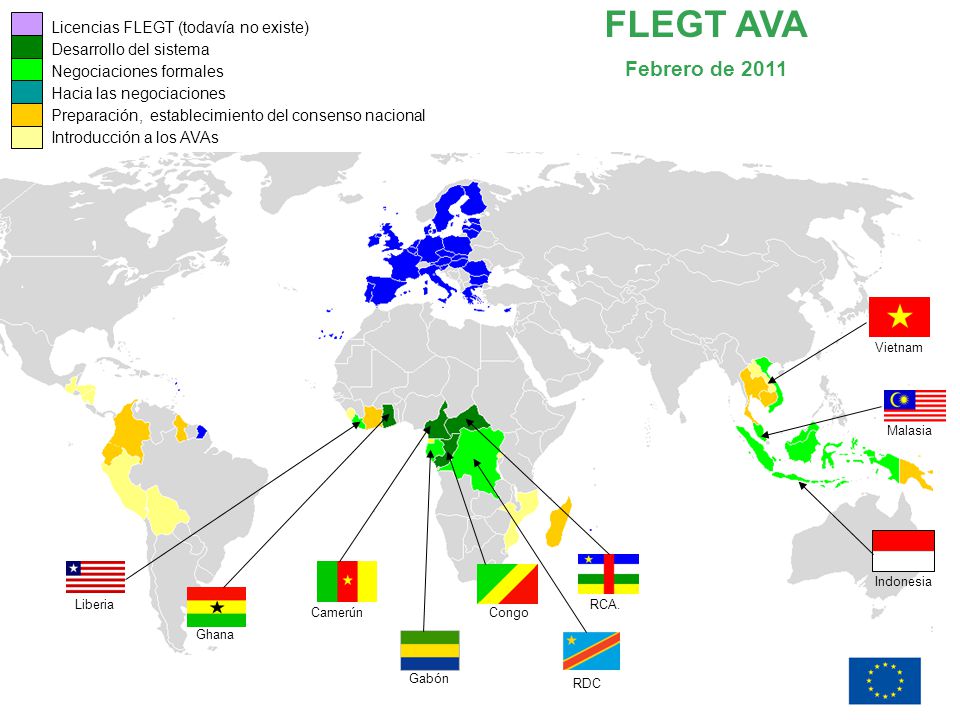 FLEGT AVA Febrero de 2011 Licencias FLEGT (todavía no existe)