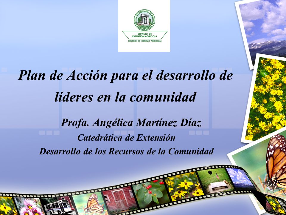 Plan de Acción para el desarrollo de líderes en la comunidad