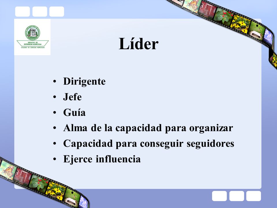 Líder Dirigente Jefe Guía Alma de la capacidad para organizar