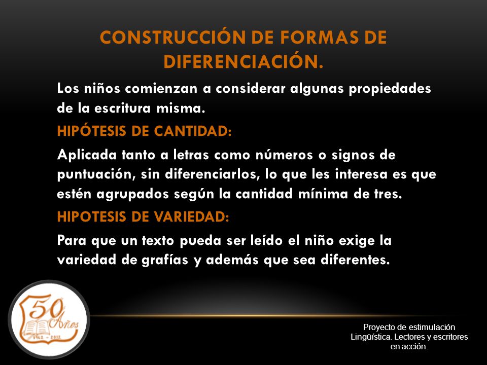 CONSTRUCCIÓN DE FORMAS DE DIFERENCIACIÓN.