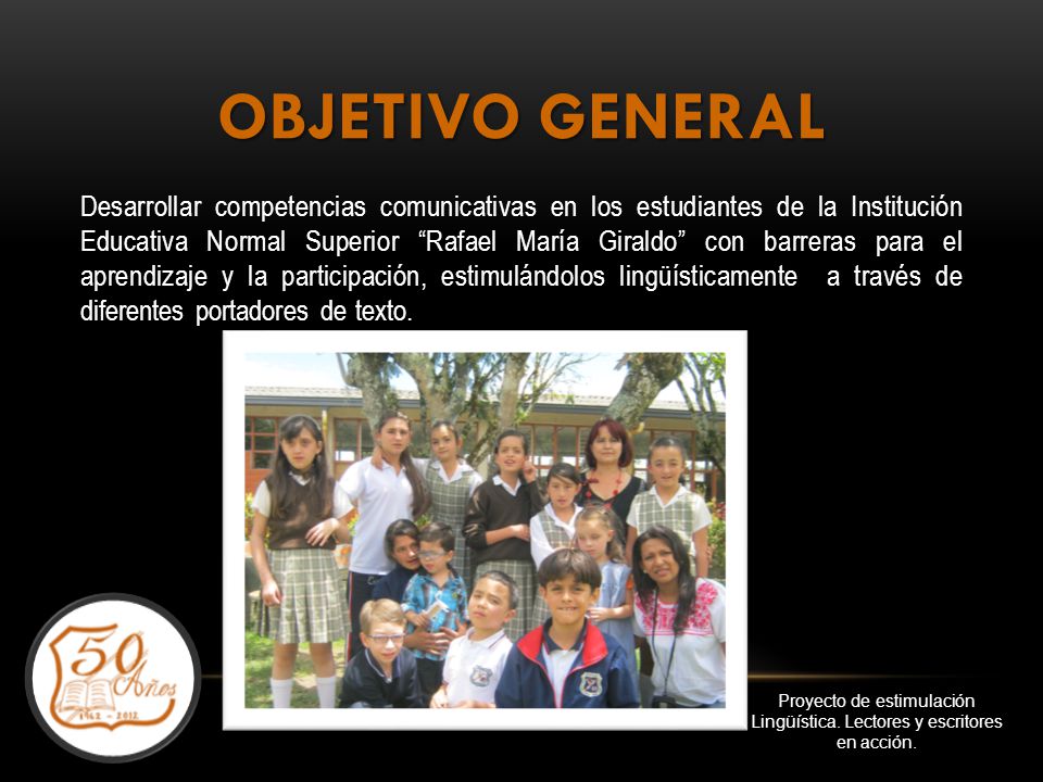 Proyecto de estimulación Lingüística. Lectores y escritores en acción.