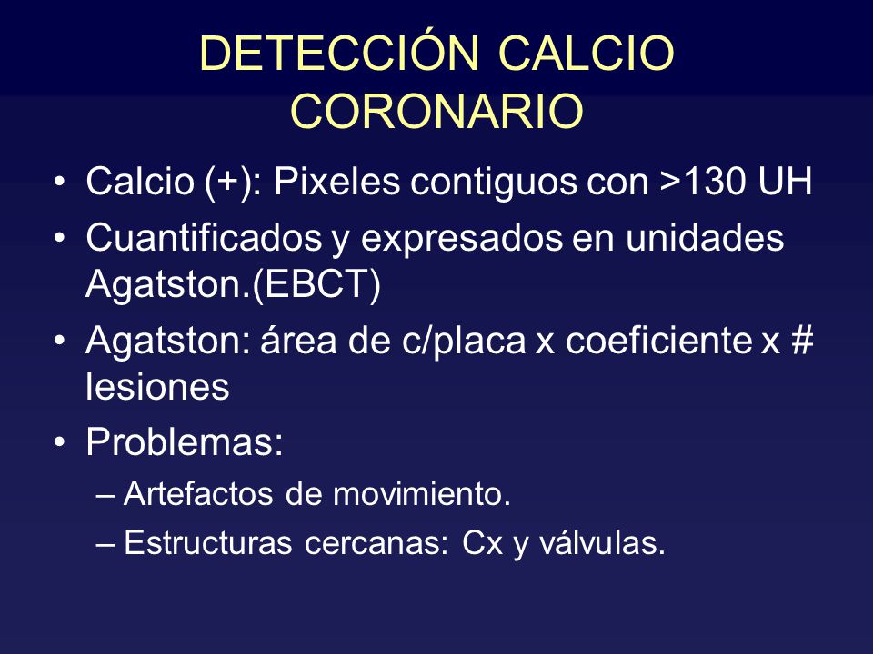 DETECCIÓN CALCIO CORONARIO