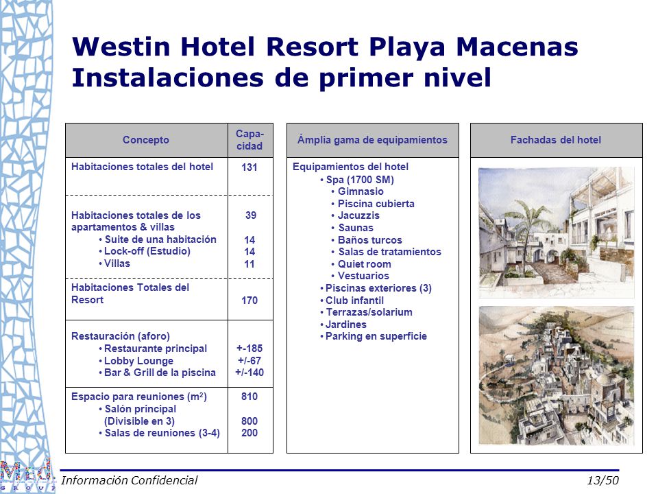 Westin Hotel Resort Playa Macenas Instalaciones de primer nivel