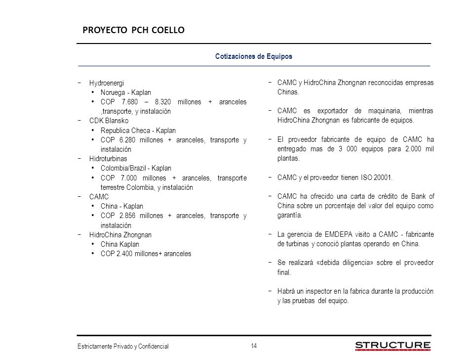 Cotizaciones de Equipos